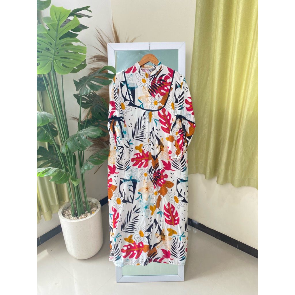 GAMIS SHOFIA MOTIF BUNGA KEKINIAN