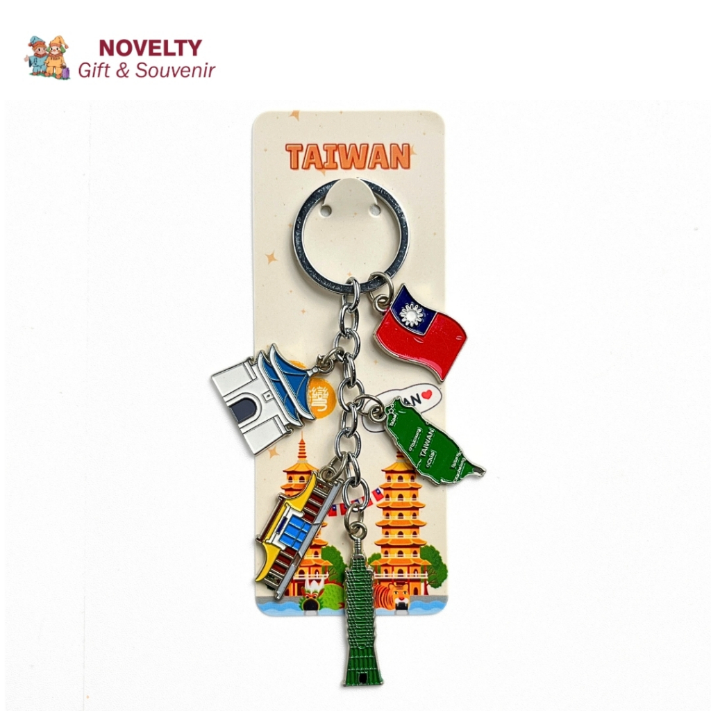 Souvenir gantungan kunci Taipei oleh oleh Taiwan