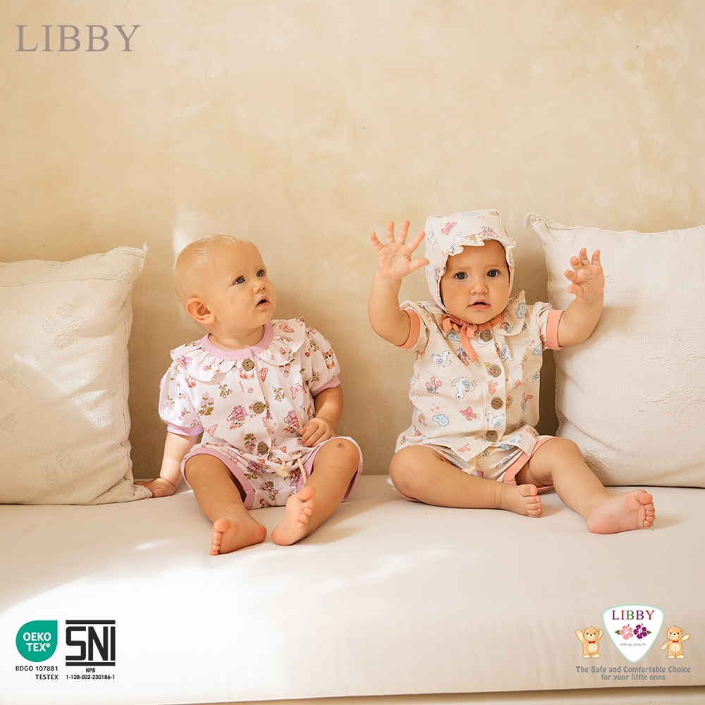 Libby Rocco set pendek motif - LIBBY Earth Stelan Rocco Set Pendek Celana Pendek