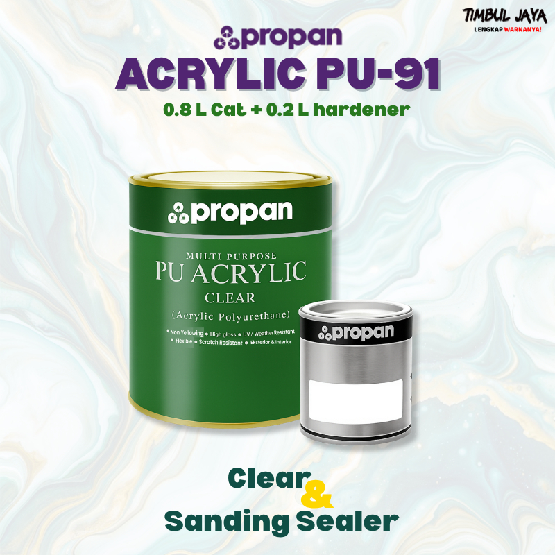 Propan PU91 Akrilik Sanding Sealer Kayu / Sending Sealer Propan / Sending Seller Kayu Propan