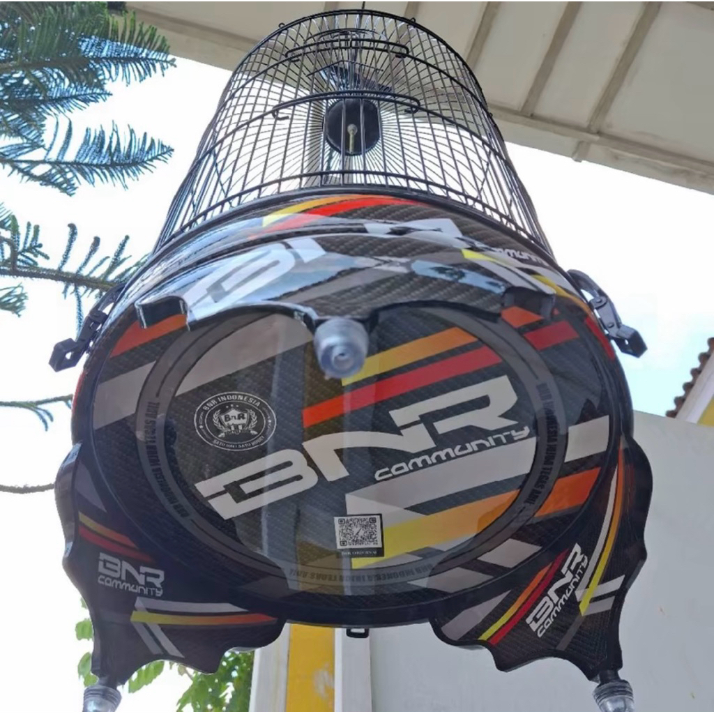 SANGKAR KANDANG LOVEBIRD BnR PVC DECAL B&R HOLOGRAM