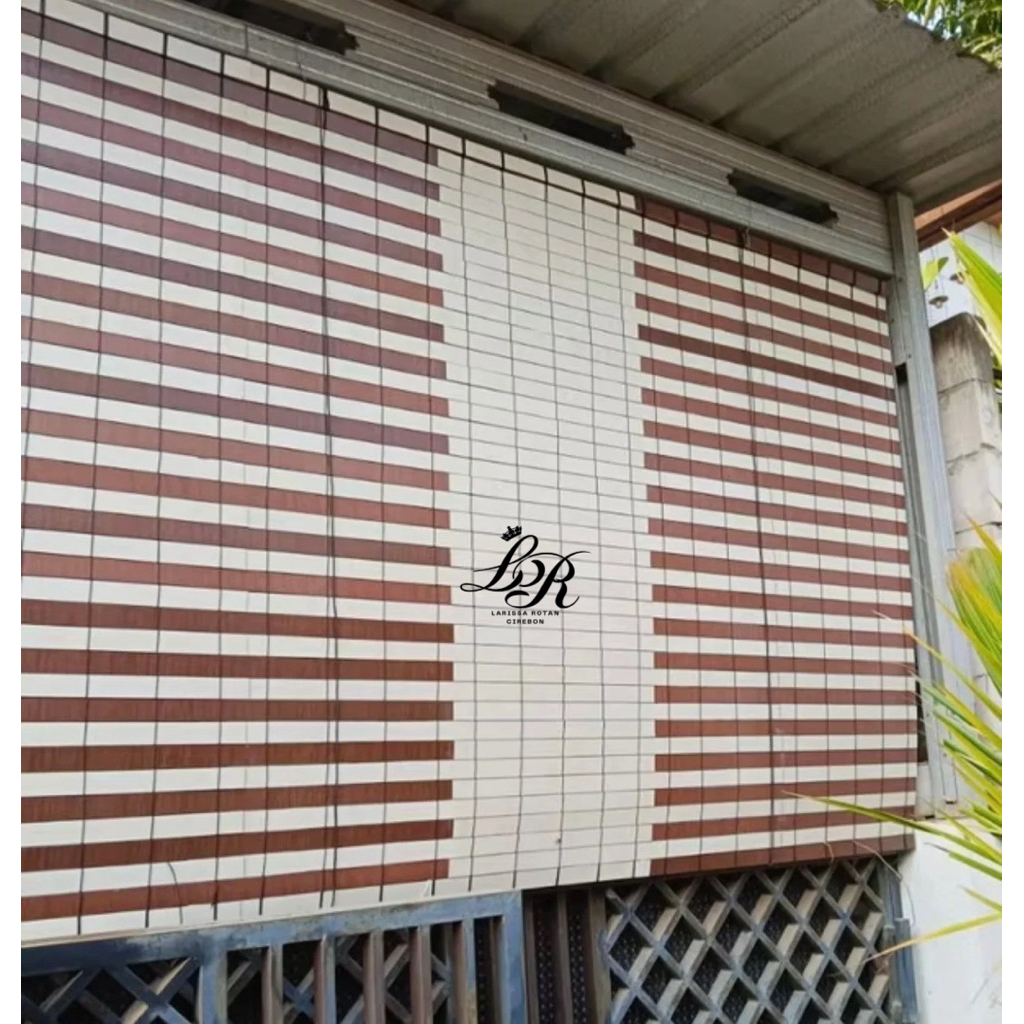 Tirai kerai kere kerey kerai outdor PVC estetik lebar 2 Meter (L x T)
