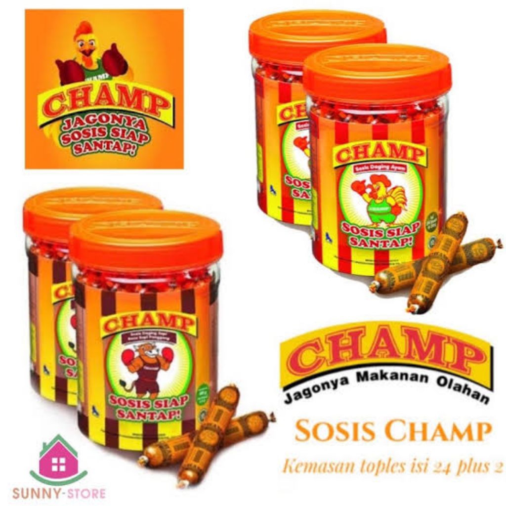 Champ sosis sapi 420gr 24 +2 sosis siap makan