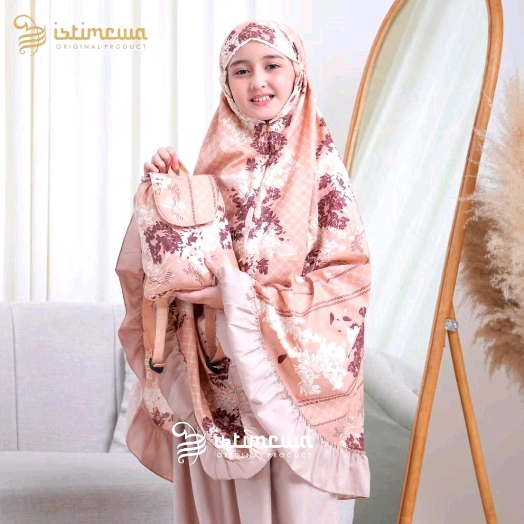 mukena anak tanggung mukena anak tas ransel 6-13 tahun