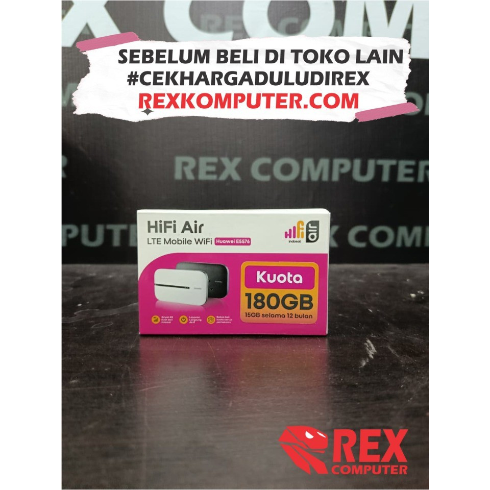 MODEM MIFI HUAWEI 5576 FREE INDOSAT HIFI 180GB