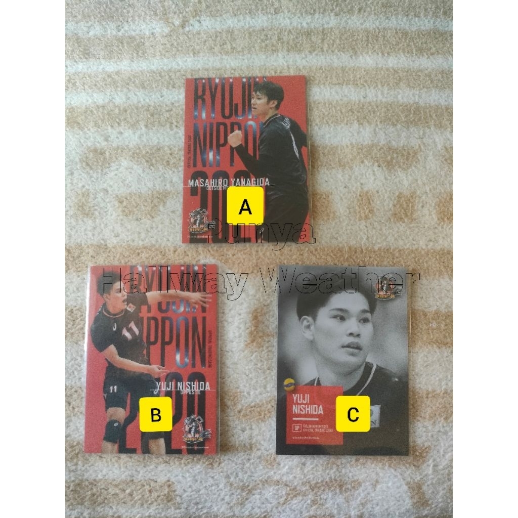 [ READY STOCK ] TRADING CARD RYUJIN NIPPON MASAHIRO YANAGIDA YUJI NISHIDA TAHUN 2020