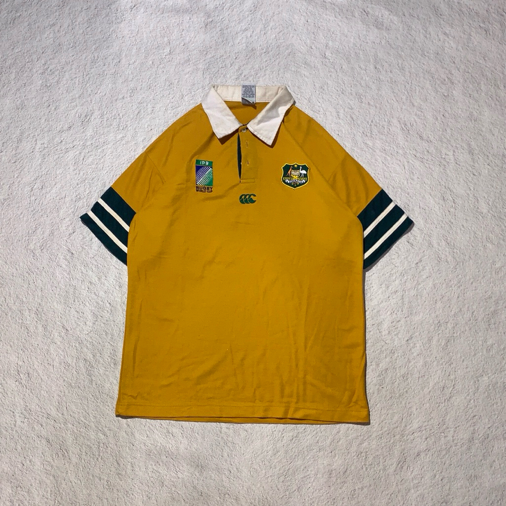 Polo Rugby Shirt Canterbury Australian Wallabies Vtg