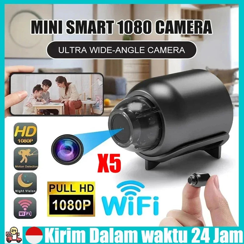 Mini Kamera X5 32G Memory Kamera CCTV Mini Tersembunyi Tanpa Kabel 1080p CCTV Wifi Jarak Jauh Lewat 