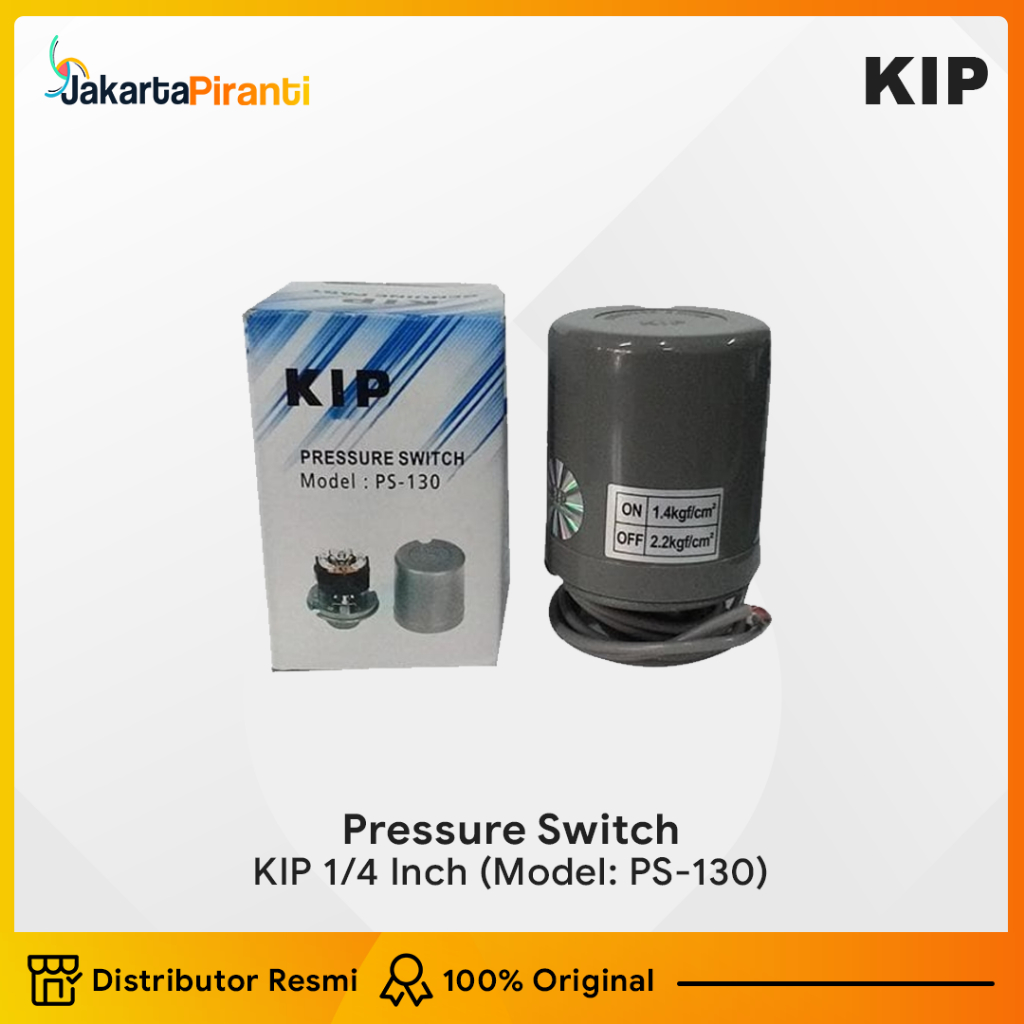 Otomatis KIP 1/4 inch - Pressure switch pompa air PS-130 drat dalam 1/4"