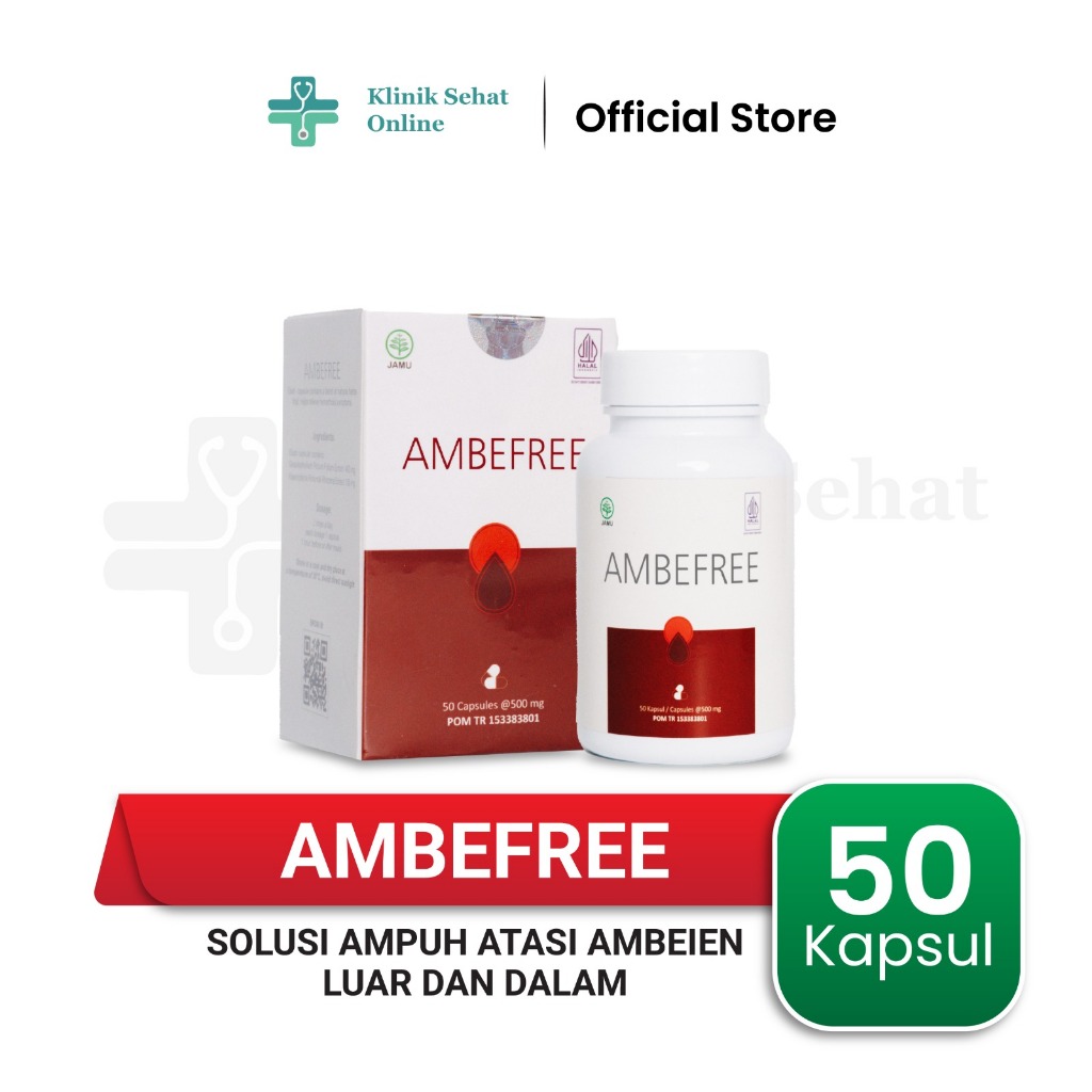 Ambefree 100 % Original BPOM - Obat Ambeien Wasir BAB Berdarah Fistula Ani Ampuh