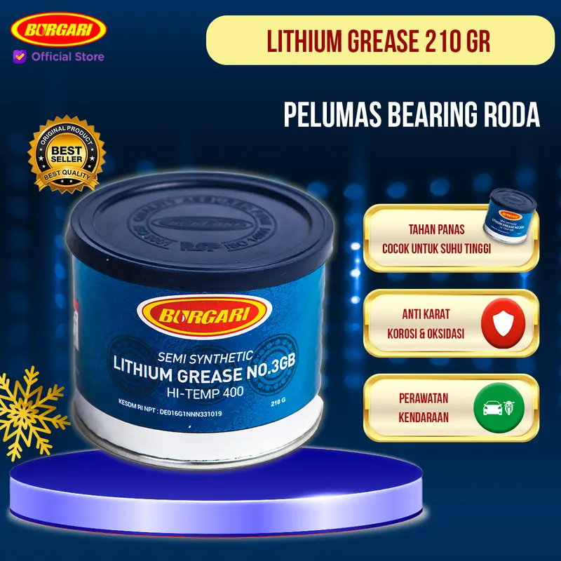 Grease Bearing Grease CV Joint Grease Komstir Grease Gearbox Lithium No.3 GB Pelumas Gemuk Burgari 2