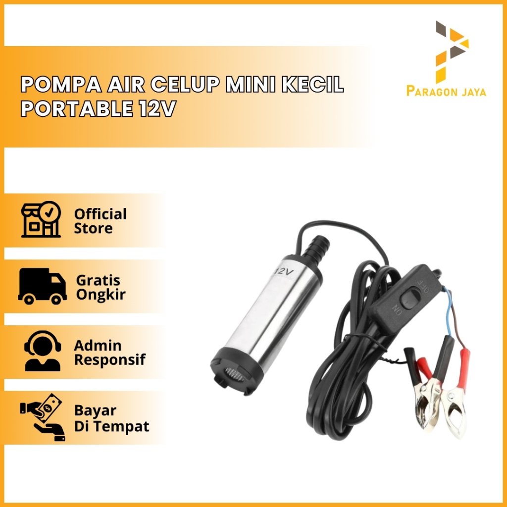 Pompa Air Celup Mini Kecil Portable 12v Diesel Pump Mini Air Minyak Paragon