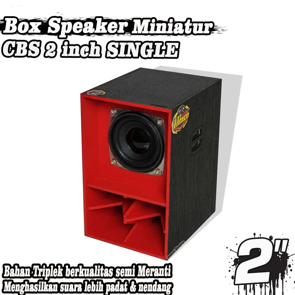 Box Speaker Miniatur CBS 2 INCH Merah