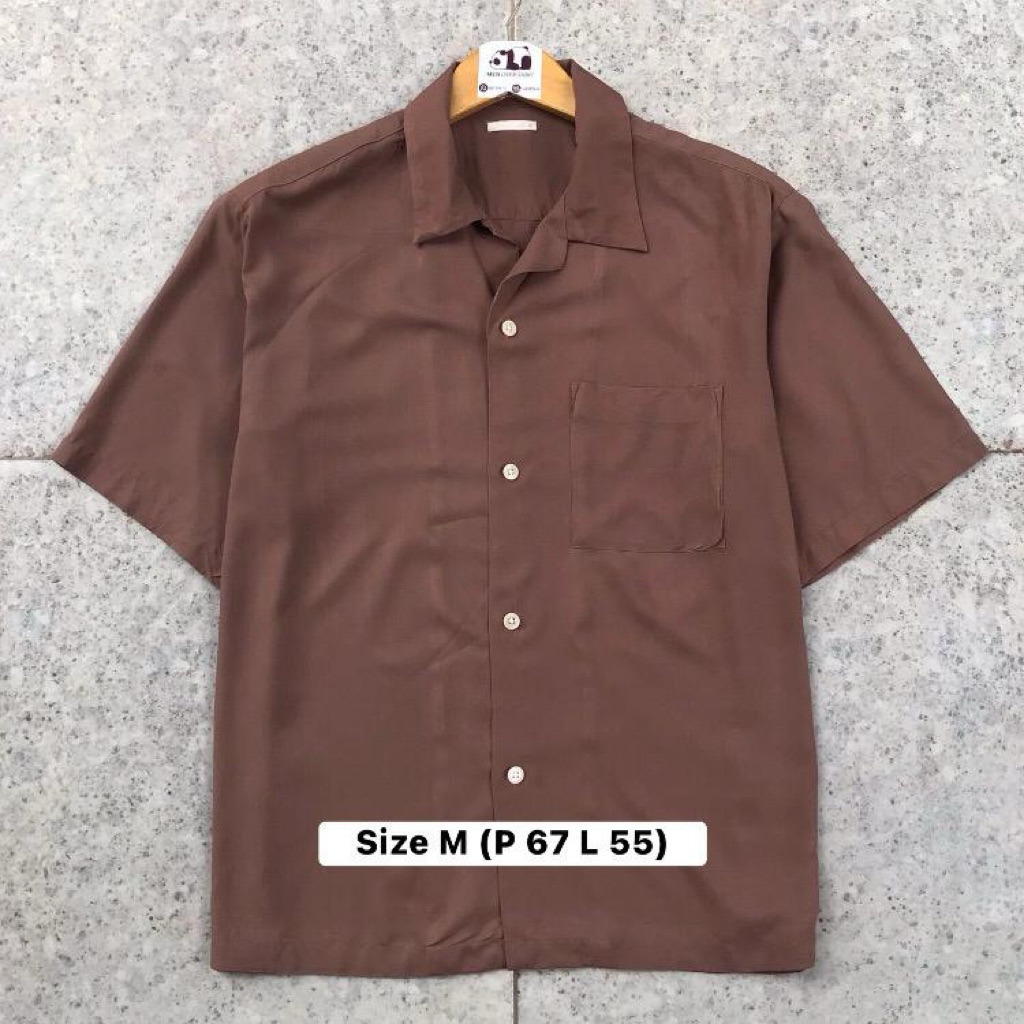 Kemeja Open Collar GU Uniqlo