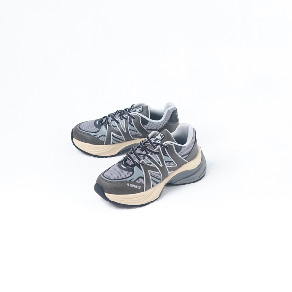 Sepatu MLB NY BIGBALL CHUNKY FIELDER DENIM GREY SNEAKER 100% ORIGINAL