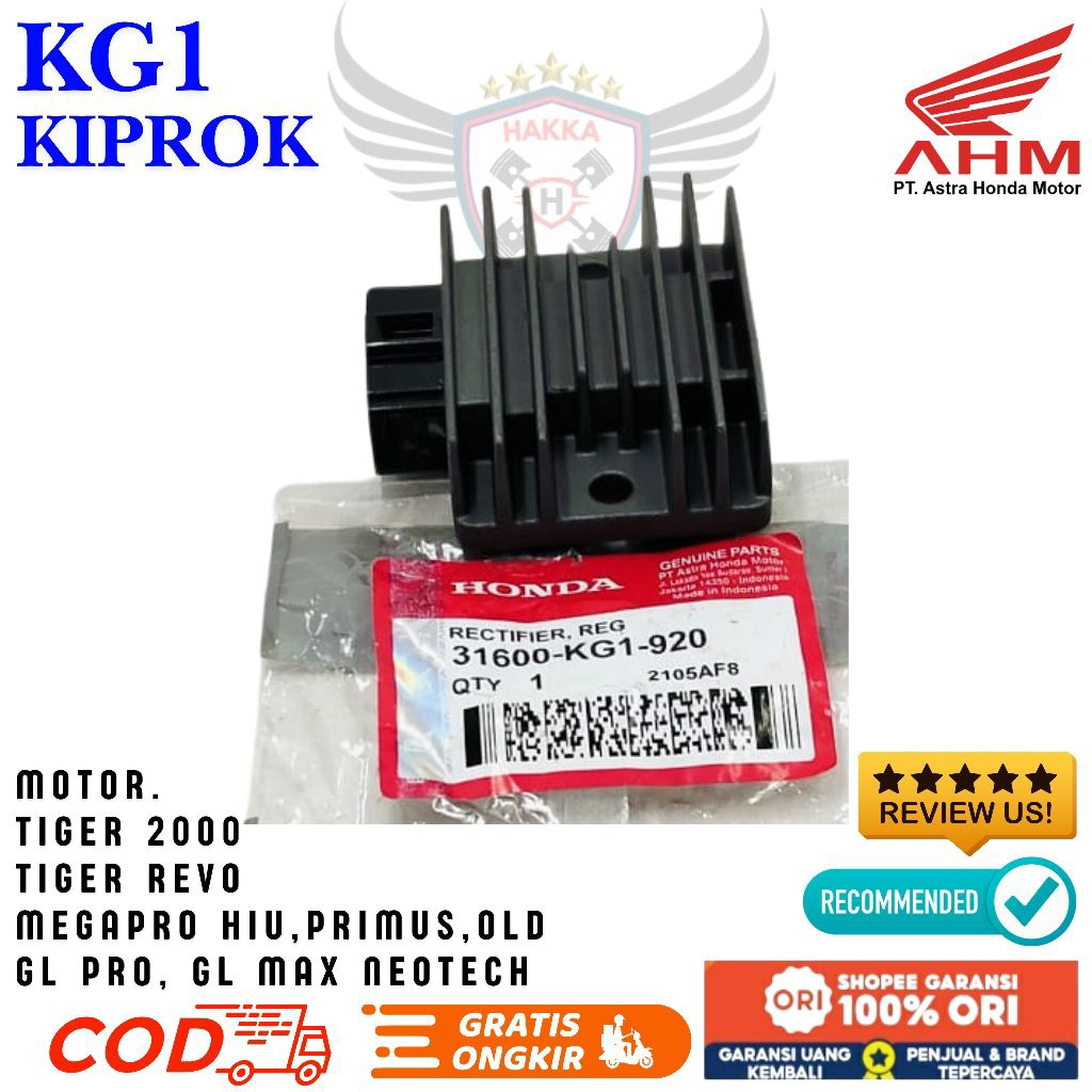 KG1 ORIGINAL KIPROK HONDA TIGER REVO, KIPROK HONDA TIGER 2000, KIPROK HONDA MEGAPRO HIU,KIPROK HONDA