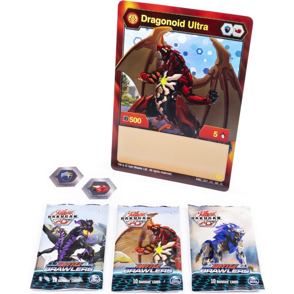 Bakugan, Deluxe Battle Brawlers Card Collection with Jumbo Foil Dragonoid Card, for Ages 6 and Up