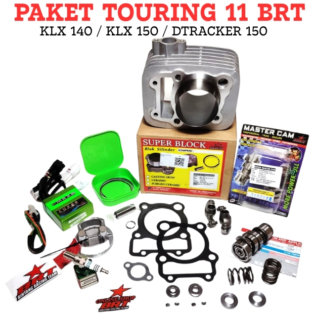 PAKET TOURING 11 BRT KLX 140 KLX 150 DTRACKER 150 Paket Bore Up Racing BRT KLX D TRACKER