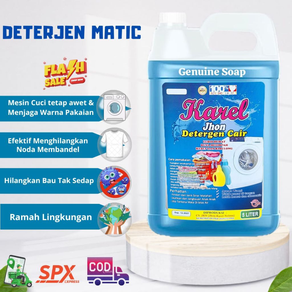 Deterjen Mesin Cuci Wangi Tahan Lama untuk Laundry Kiloan