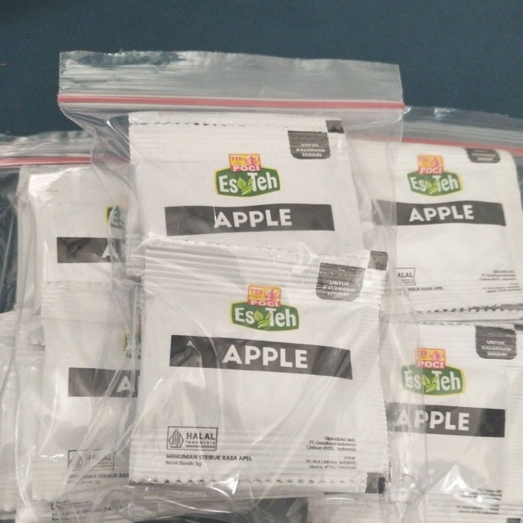 serbuk rasa teh poci apel 100%