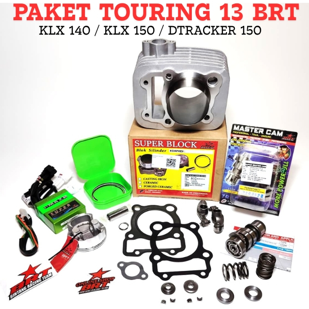 PAKET TOURING 13 BRT KLX 140 KLX 150 DTRACKER 150 Paket Bore Up Racing BRT KLX D TRACKER