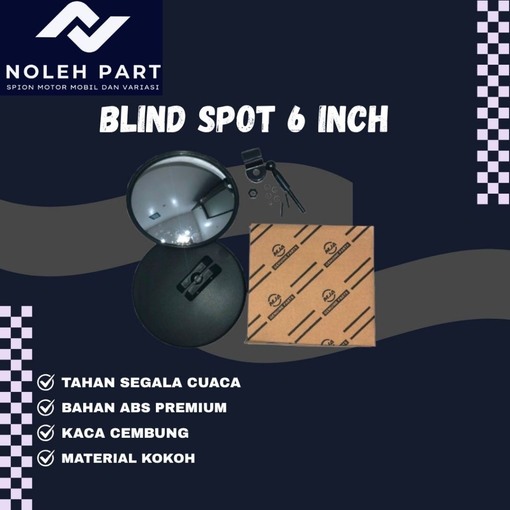 Spion Truk BLIND SPOT Kaca Cembung 6 Inch