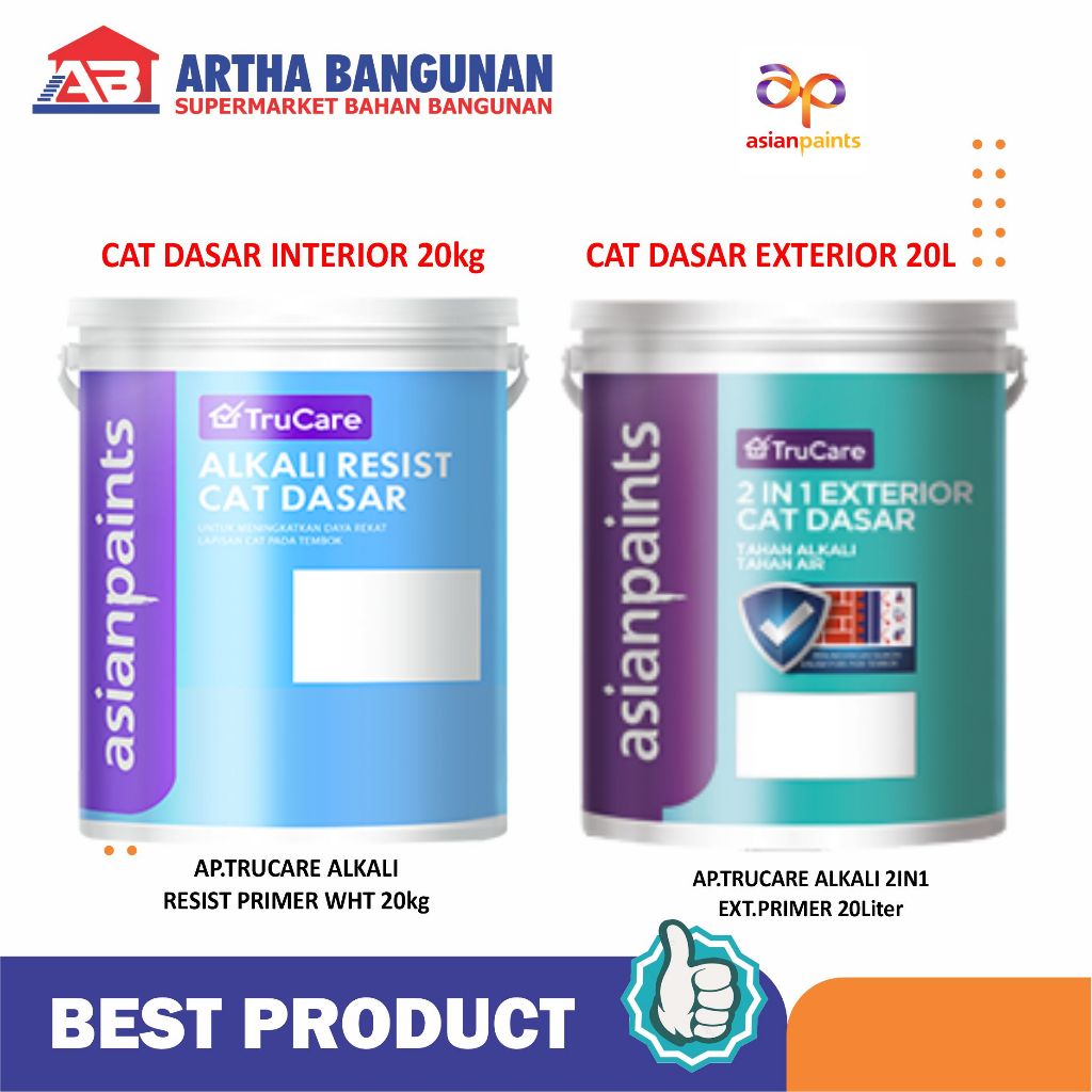ASIAN PAINT CAT DASAR INTERIOR & EXTERIOR 20KG