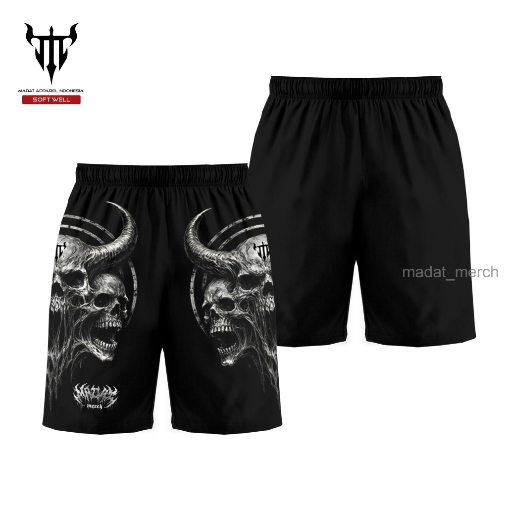 ORIGINAL MENSHORT MADAT - SKUL 3D FULL PRINT