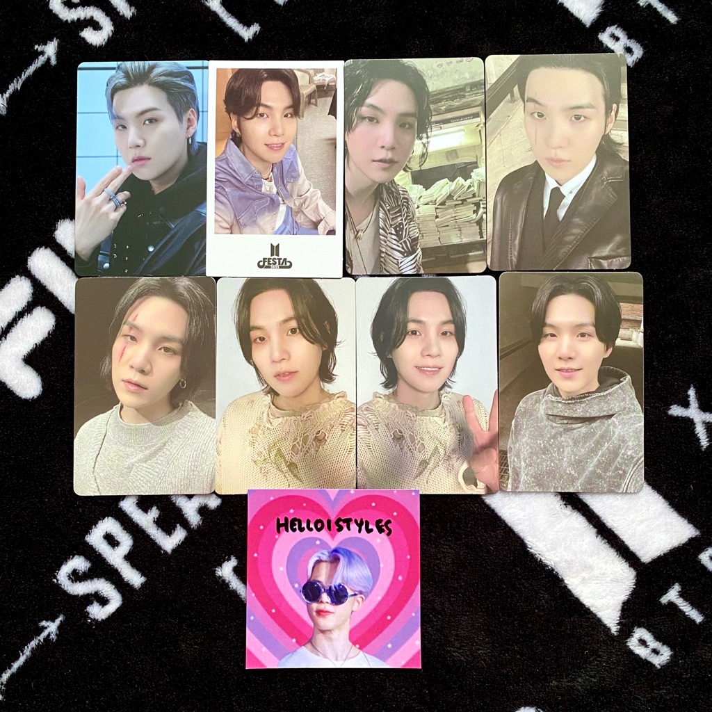 (2/6) Photocard PC SUGA BTS Official Yoongi DDAY Weverse Proof TMA 2021 Polaroid Festa 2025 Samsung 