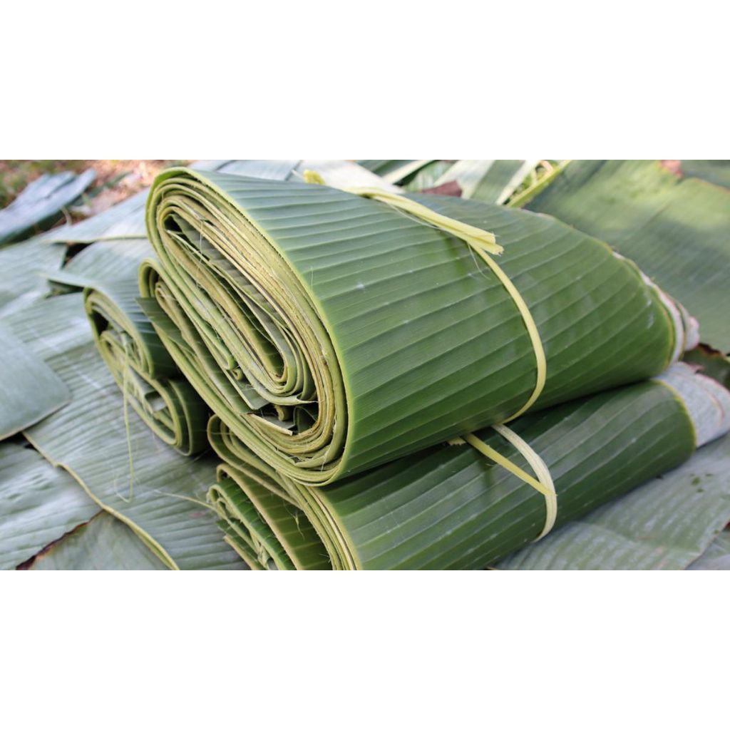 Daun pisang segar berat 1 kg di ambil di pohon yang masih fresh