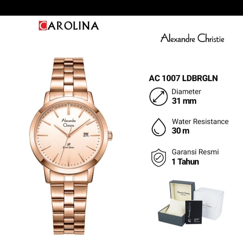 jam-carollina AC wanita original second