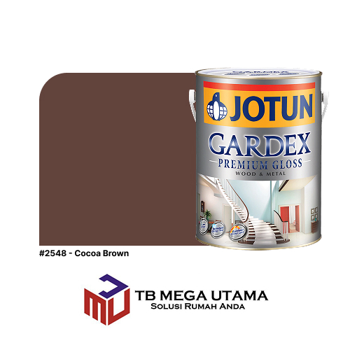 Jotun Gardex Semi Gloss Cocoa Brown 5 L | Cat Kayu & Besi Anti Karat & Jamur