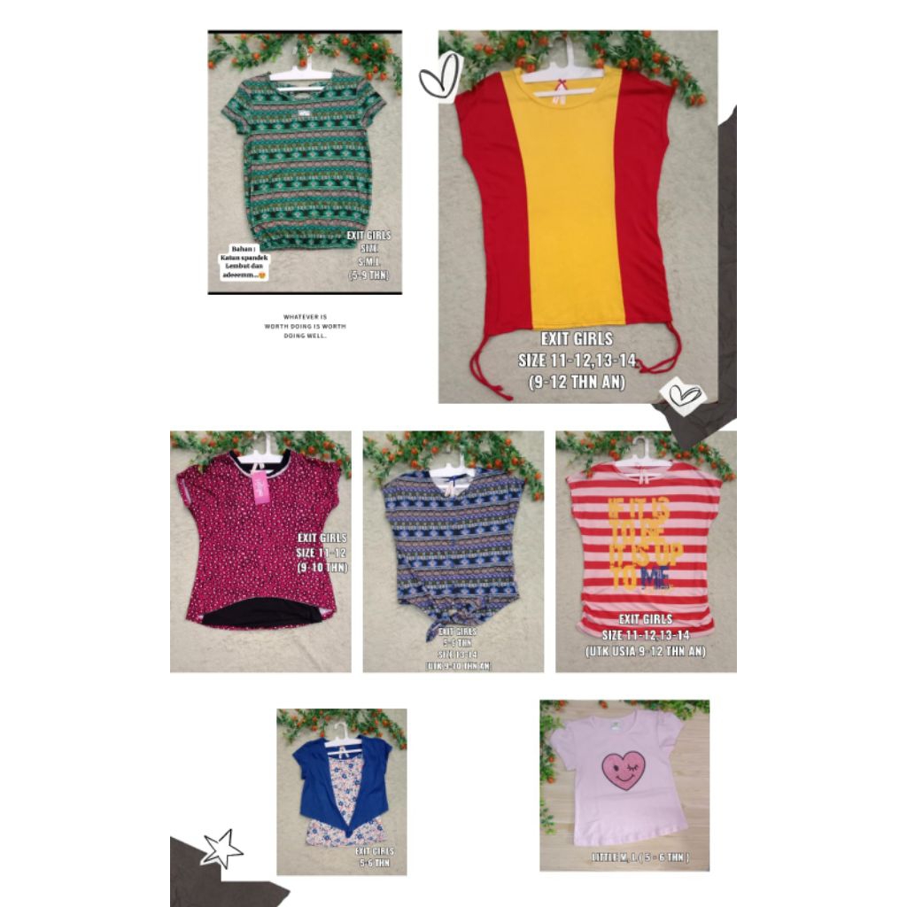 Atasan Kaos Spandek ExitGirls