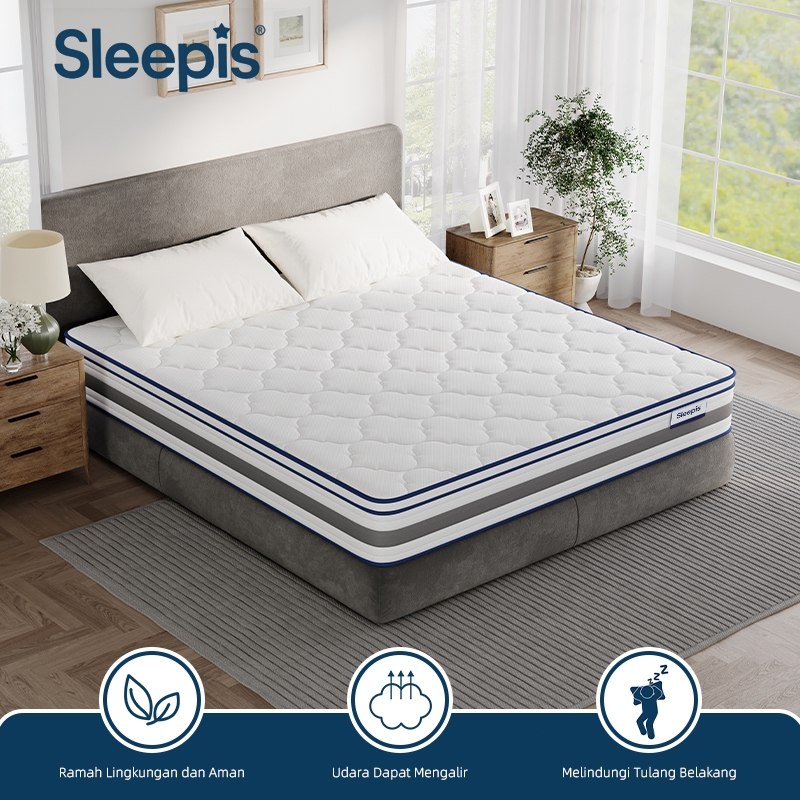 sleepis Kasur Gulung Pocket Spring Orthopedic – Dukungan Tulang Belakang untuk Tidur yang Nyaman teb