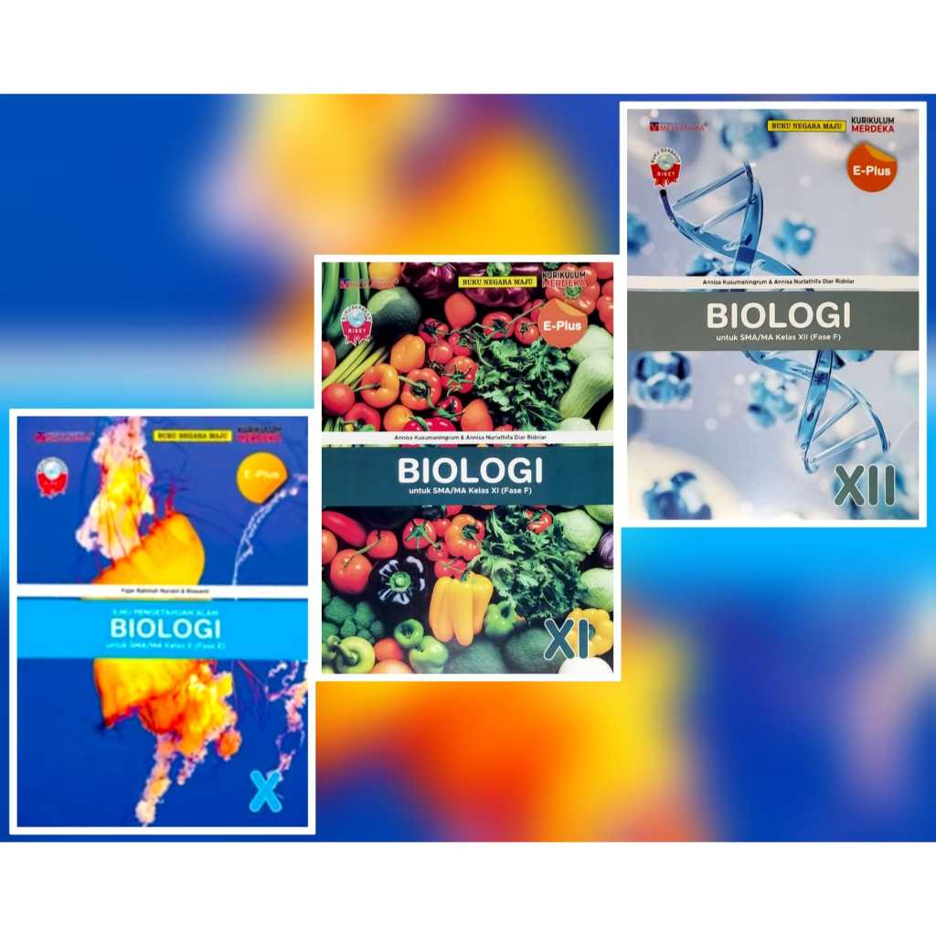 Mediatama Buku Seri E-Plus Biologi Untuk SMA/MA Kelas 10-12 Kurikulum Merdeka