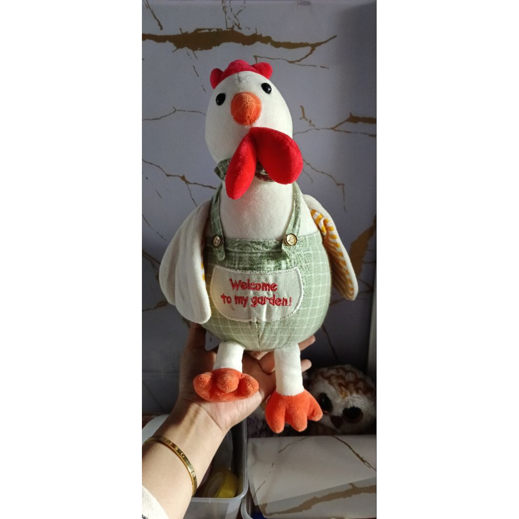 Boneka ayam vintage / boneka ayam kostum / boneka ayam murah lucu