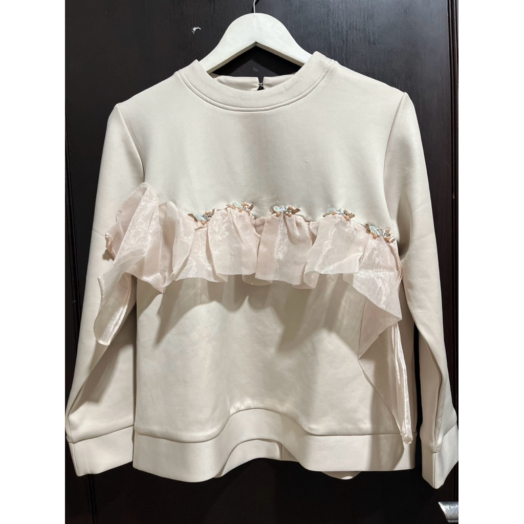 [Preloved] Jenna&Kaia Hafly Top Cream | Atasan Wanita