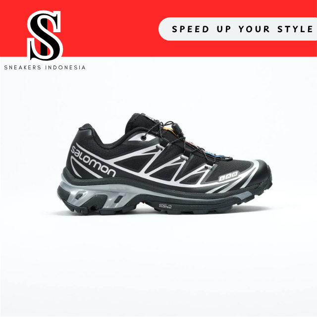 Salomon XT-6 Trail Black Silver Original – Sepatu Trail Running & Hiking