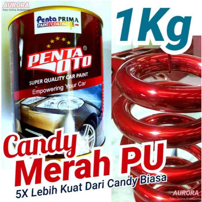 Cat Candytone Red PU Penta Oto Candy Tone Merah PC030