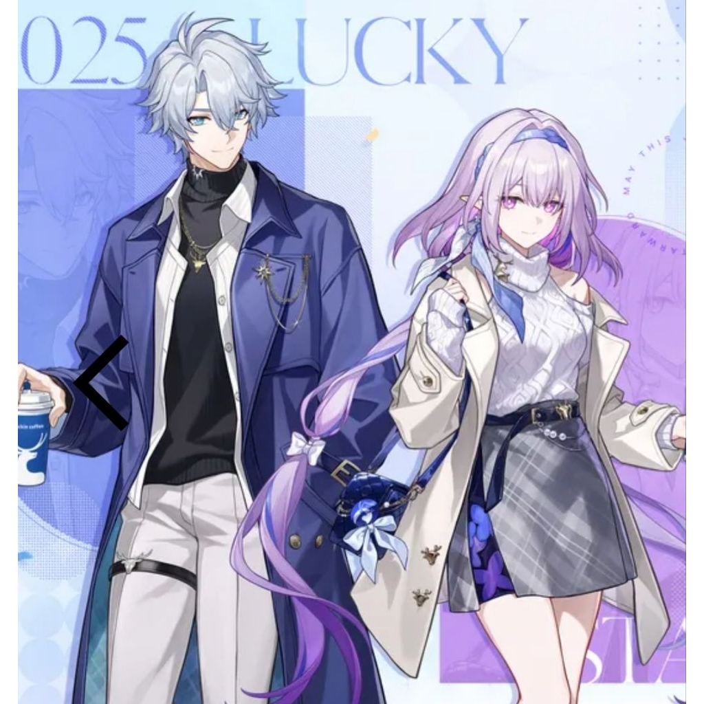 Luckin Coffee X HSR Honkai Star Rail Phainon Castorice Tumbler Acrylic Stand Shikishi Pin Badge