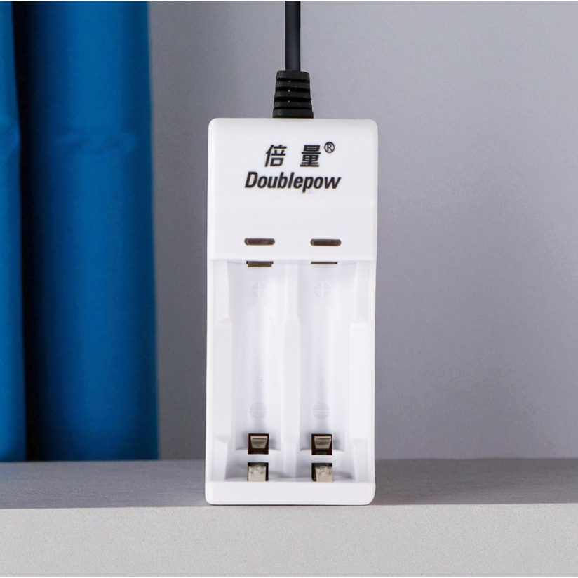 DOUBLEPOW Charger Baterai AA AAA 2 Slot Cas Batre Casan Batrei DP-U21