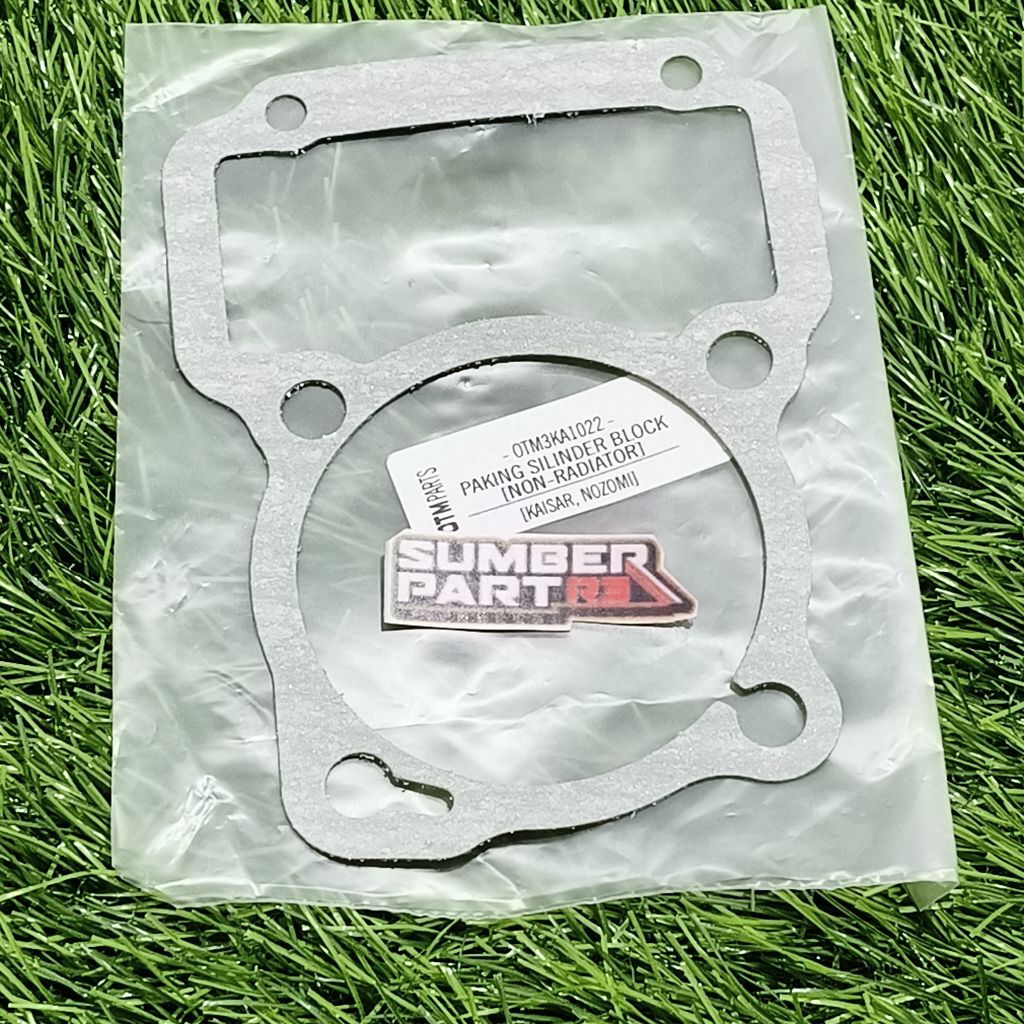 (otm) ka1022 gasket cylinder blok bawah kaisar 150cc oil cooler perpak paking silinder blok boring s