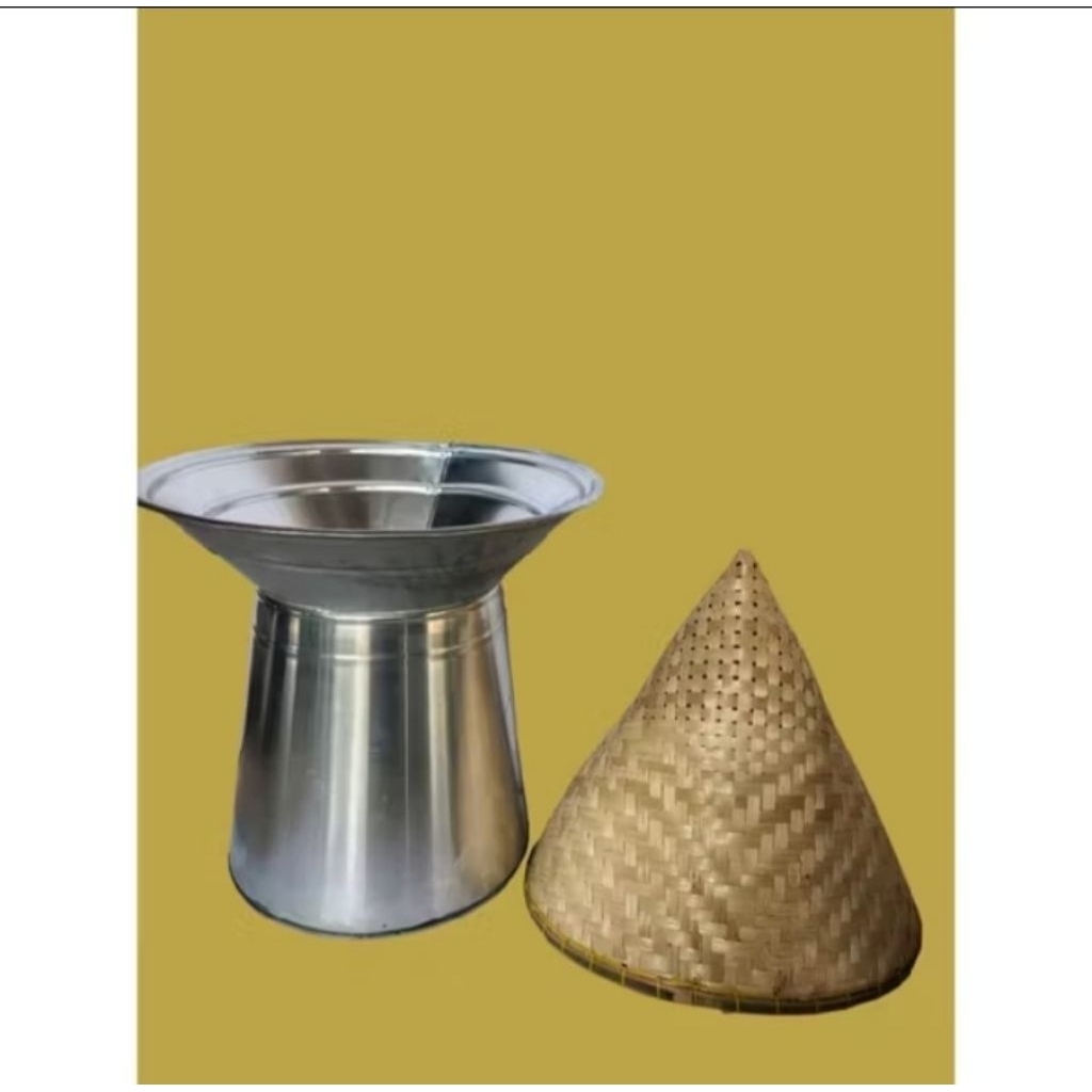 Seeng dangdang kukusan nasi. almunium free kukusan bambu.