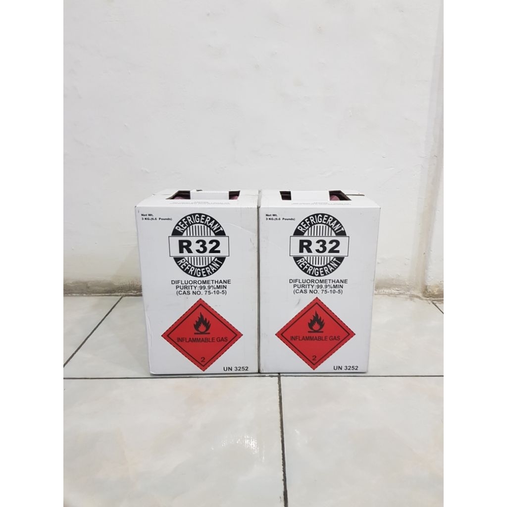 Refrigerant R32 tabung (3 kg )/ Freon AC R32/obat pendingin ruangan R 32.