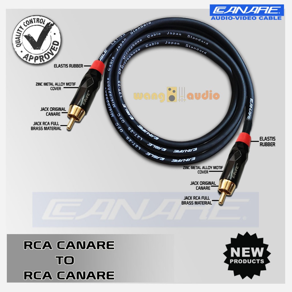 JAPAN STANDARD - Kabel audio / kabel speaker terbaik RCA CN to RCA CN - WANG