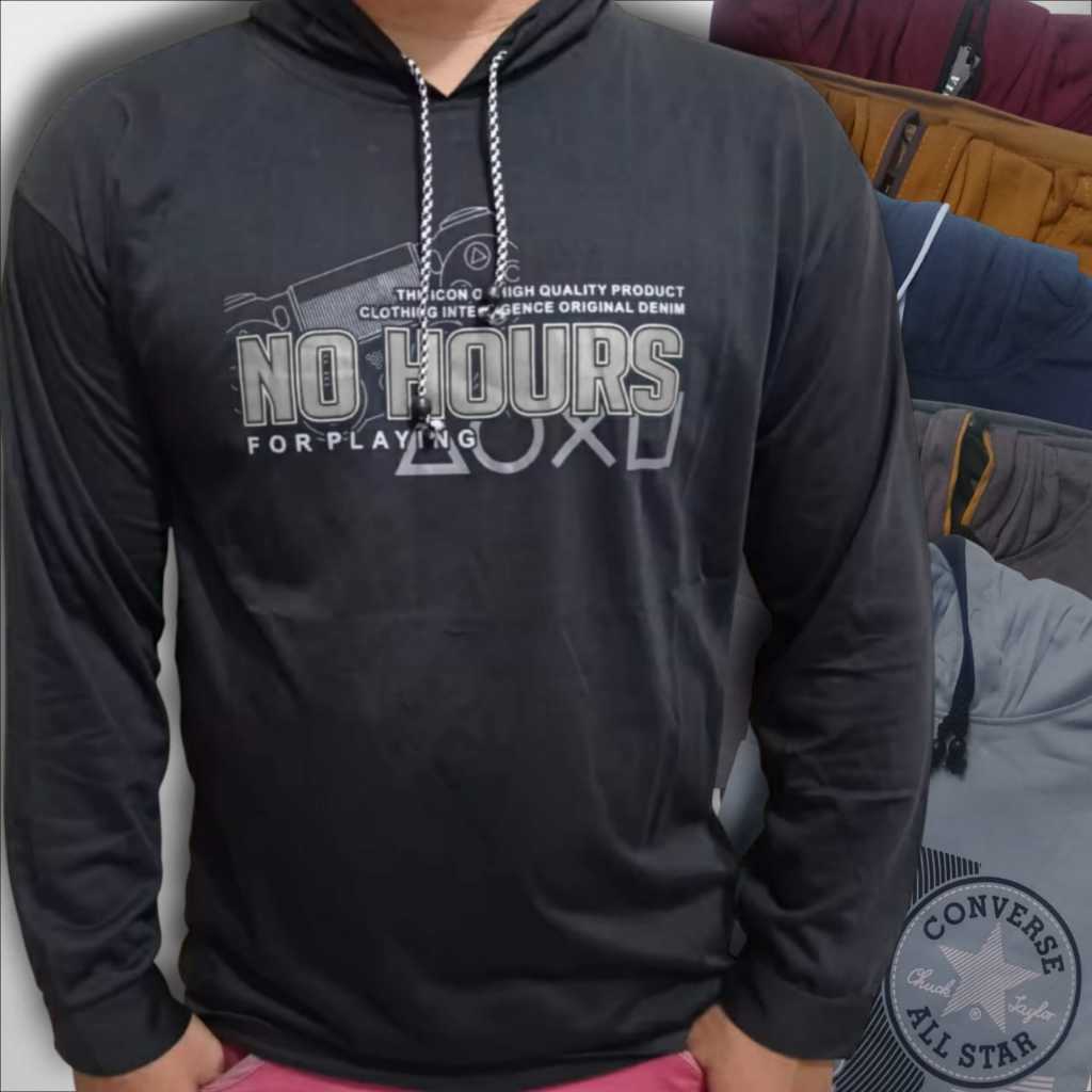 KAOS PRIA TOPI LENGAN PANJANG