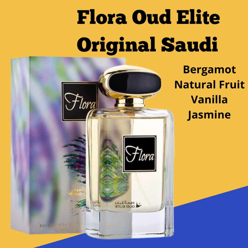 Parfum FLORA Oud Elite 120ml / Parfum flora Ori arab Saudi Spray EDP