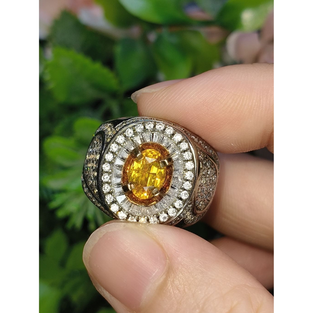 Natural Yellow Sapphire Srilanka 1,37ct Heat Only Serti CGL