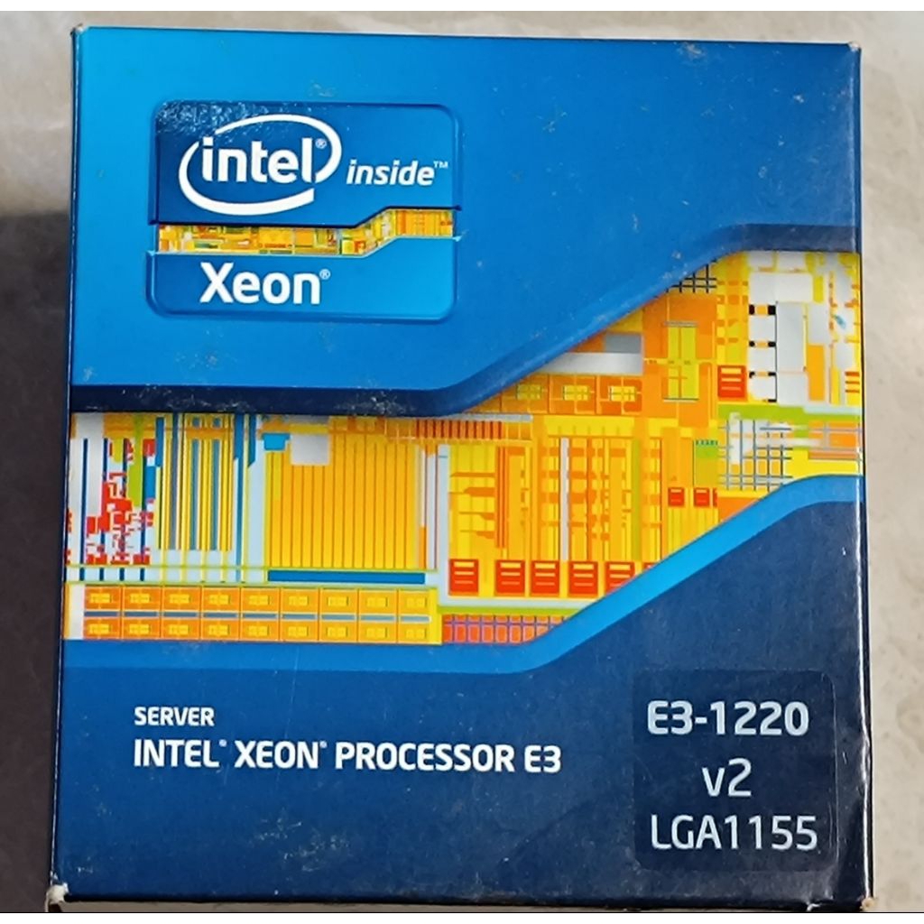 Intel Server Xeon E3 LGA1155 3GHz v2 Lengkap fan dan dus Procesor Second Cpu Bekas