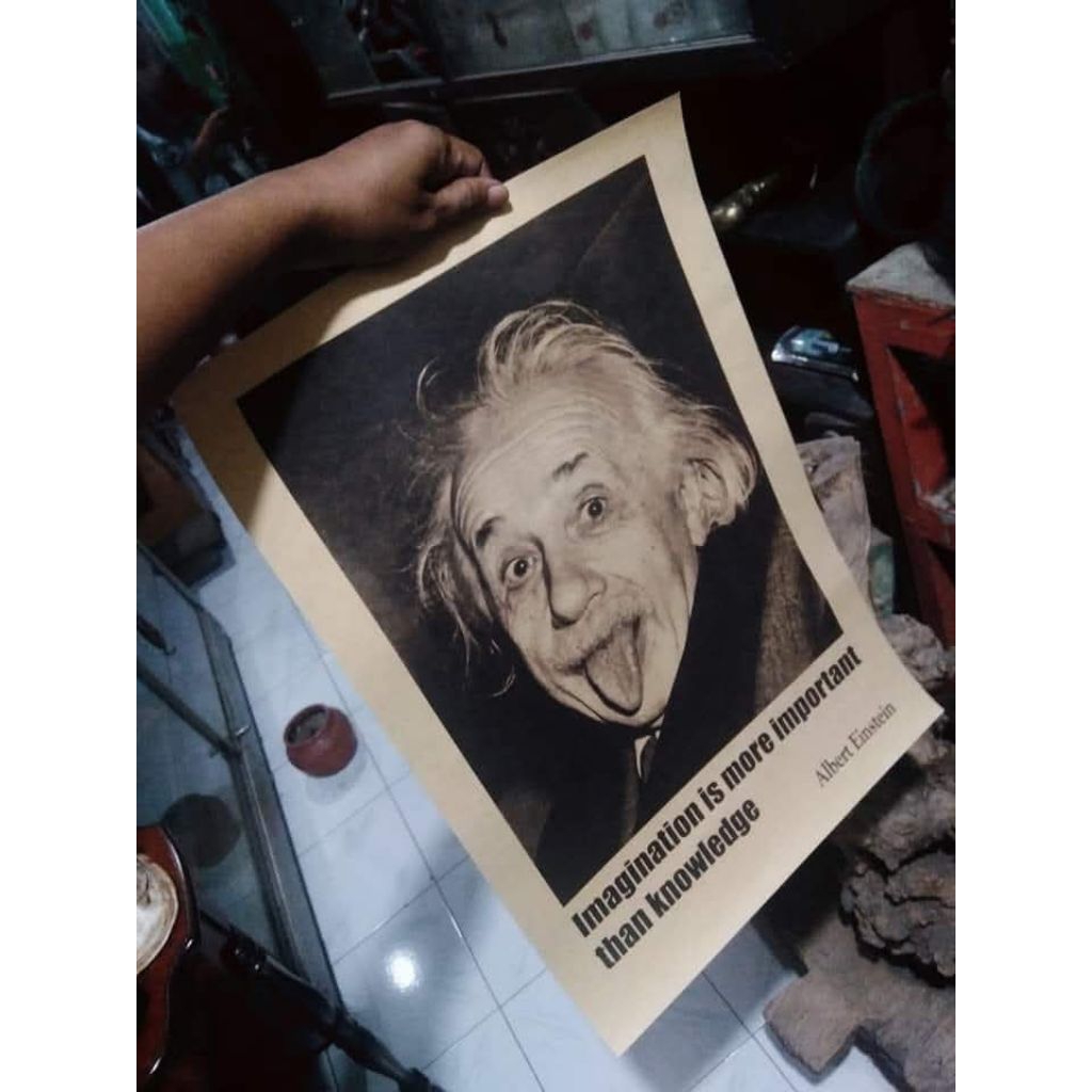 Poster retro Albert Einstein